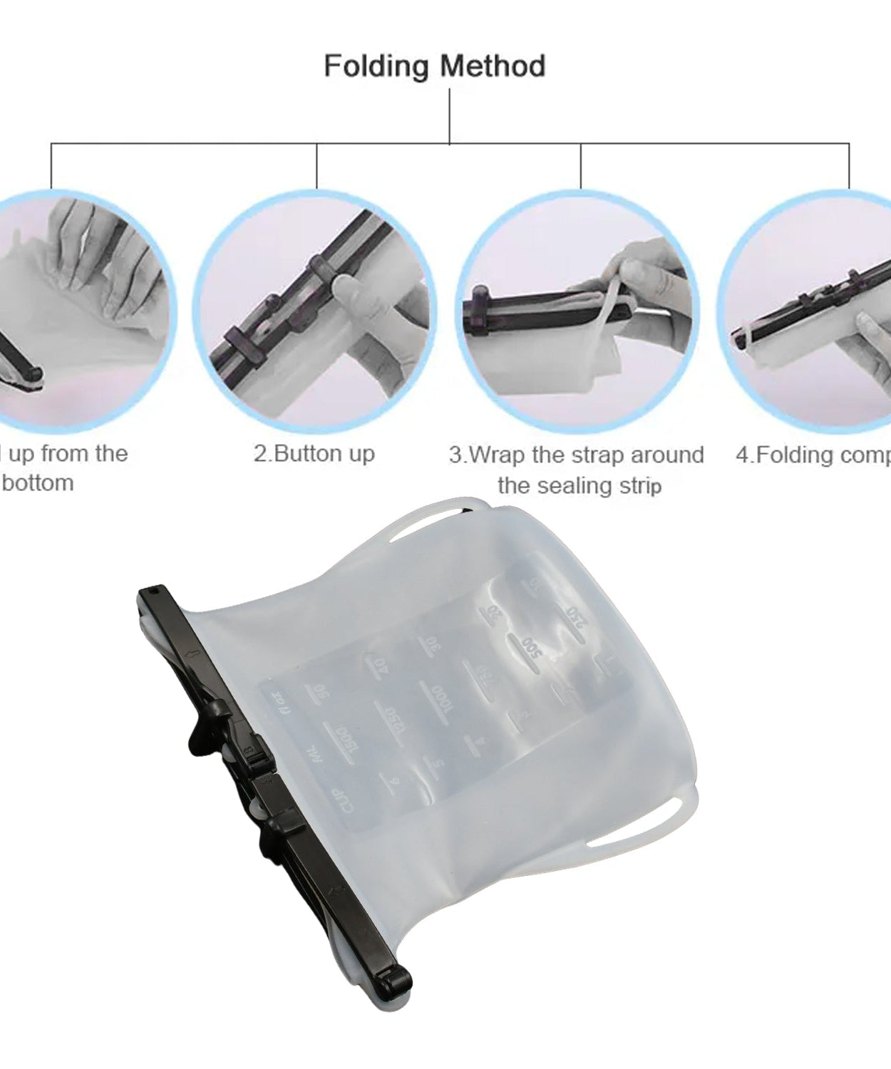 Reusable Silicone Food Storage Bag – Leakproof, Flat Bottom, Freezer & Microwave Safe, BPA-Free Snack & Sandwich Bag (1 Pc)