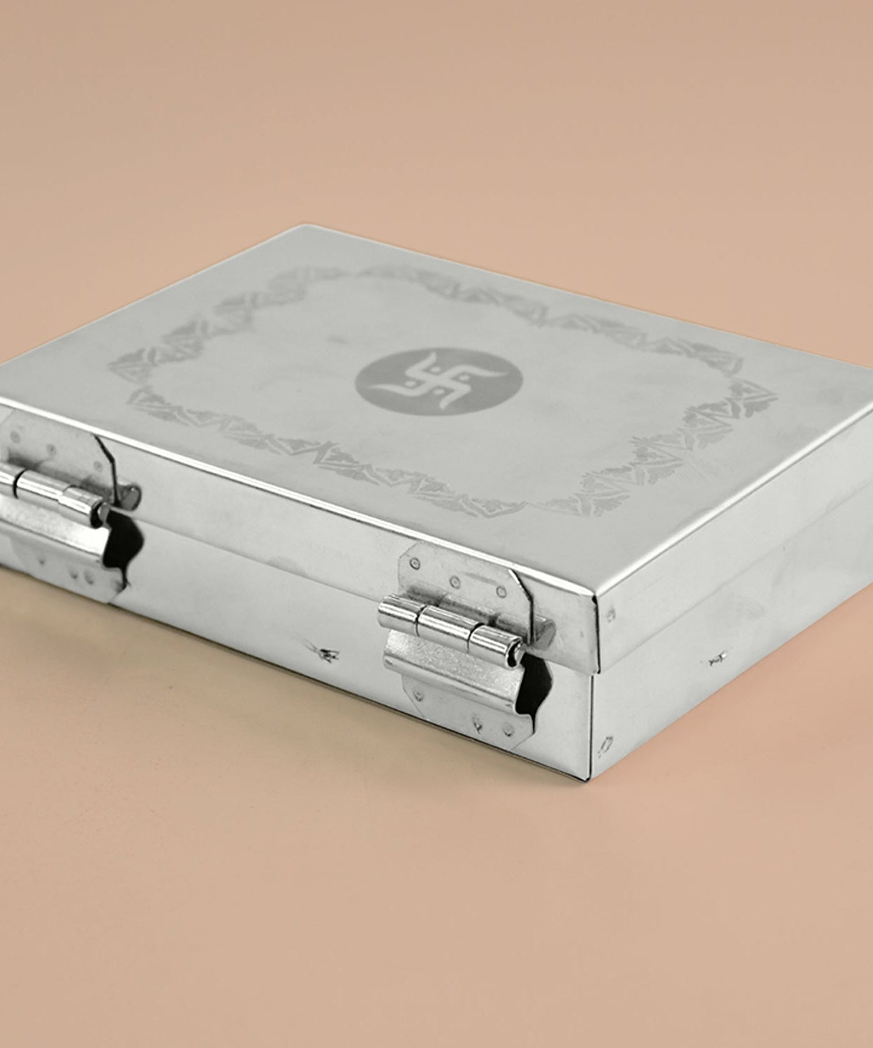 Multipurpose Premium Stainless Steel Jewelry Storage Organizer Box with 6 Compartments (1 Pc)