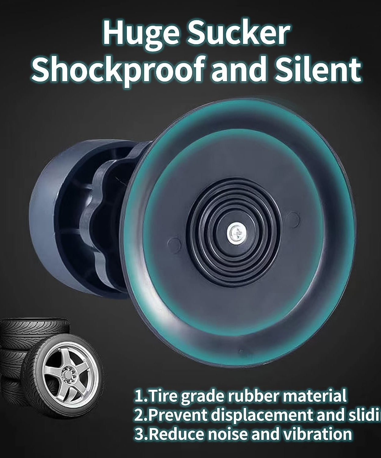 Adjustable Multipurpose AntiVibration For Appliances (Set of 4Pc)