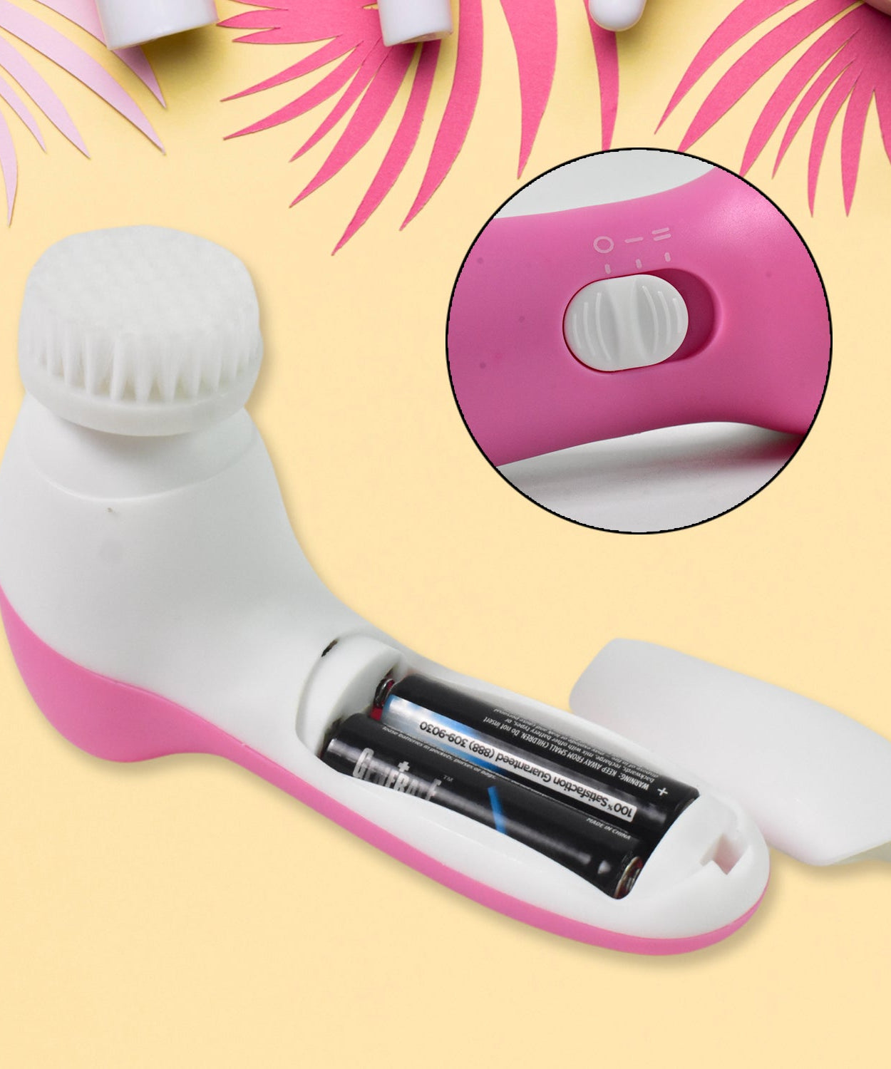 Facial Beauty Brush, Face Massager (1 Pc / With 2 AA Battery Included)