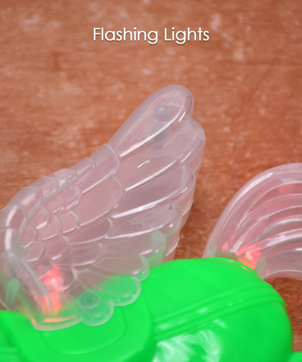 Toy gun with laser light and music effects, different angles