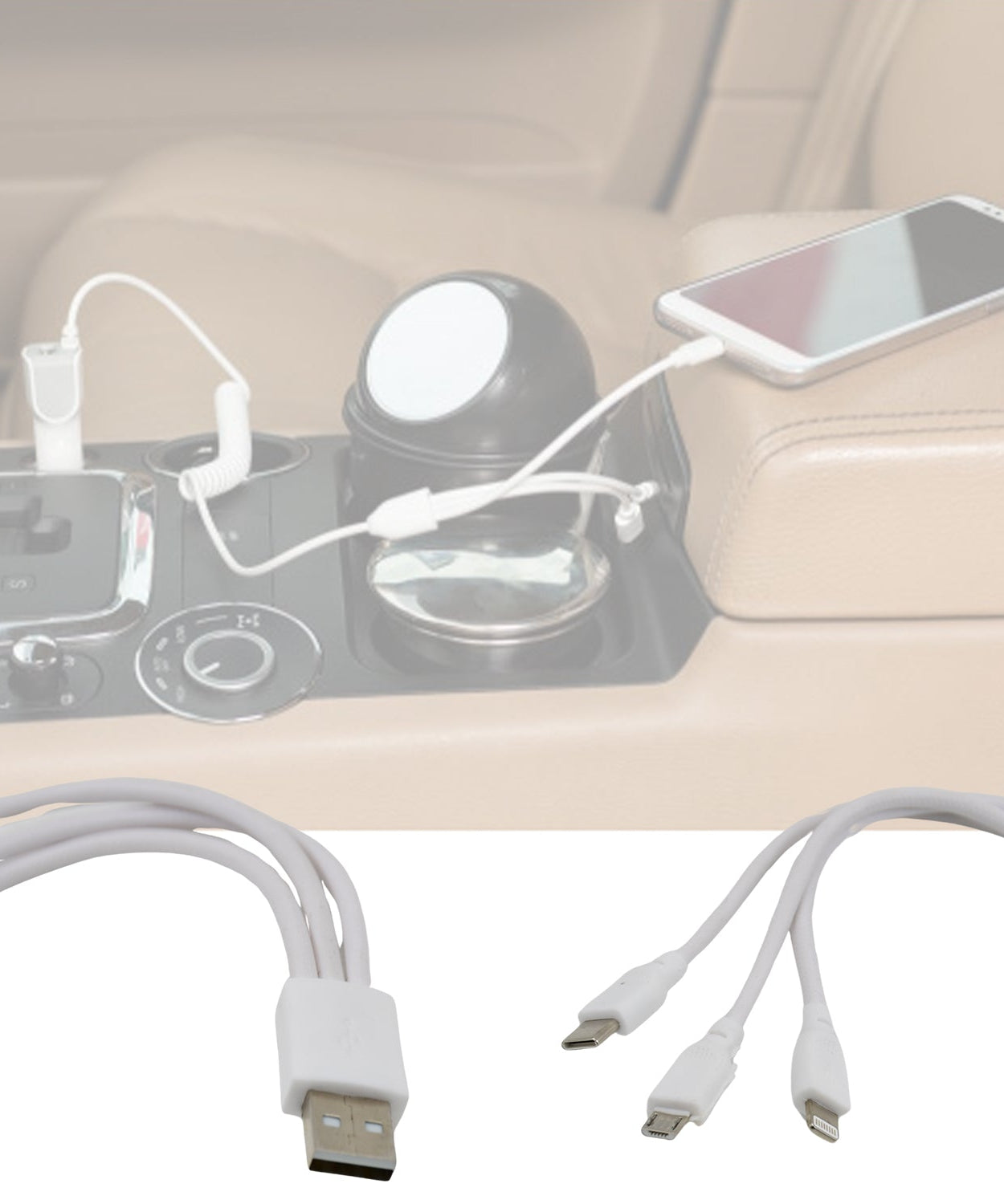 3 In 1 Charging Cable Fast Charging Cord USB Cable 3.5 Amp (1 Pc)