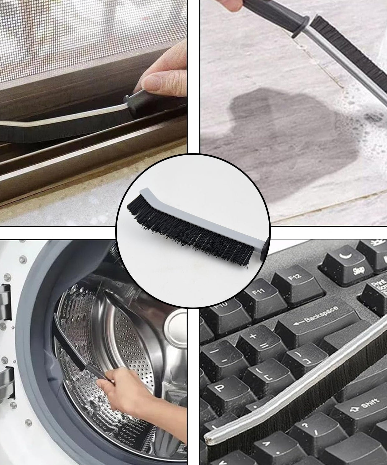 Multifunctional Crevice Cleaning Brush, Gap Cleaning Brush (1 Pc / 23 Cm)