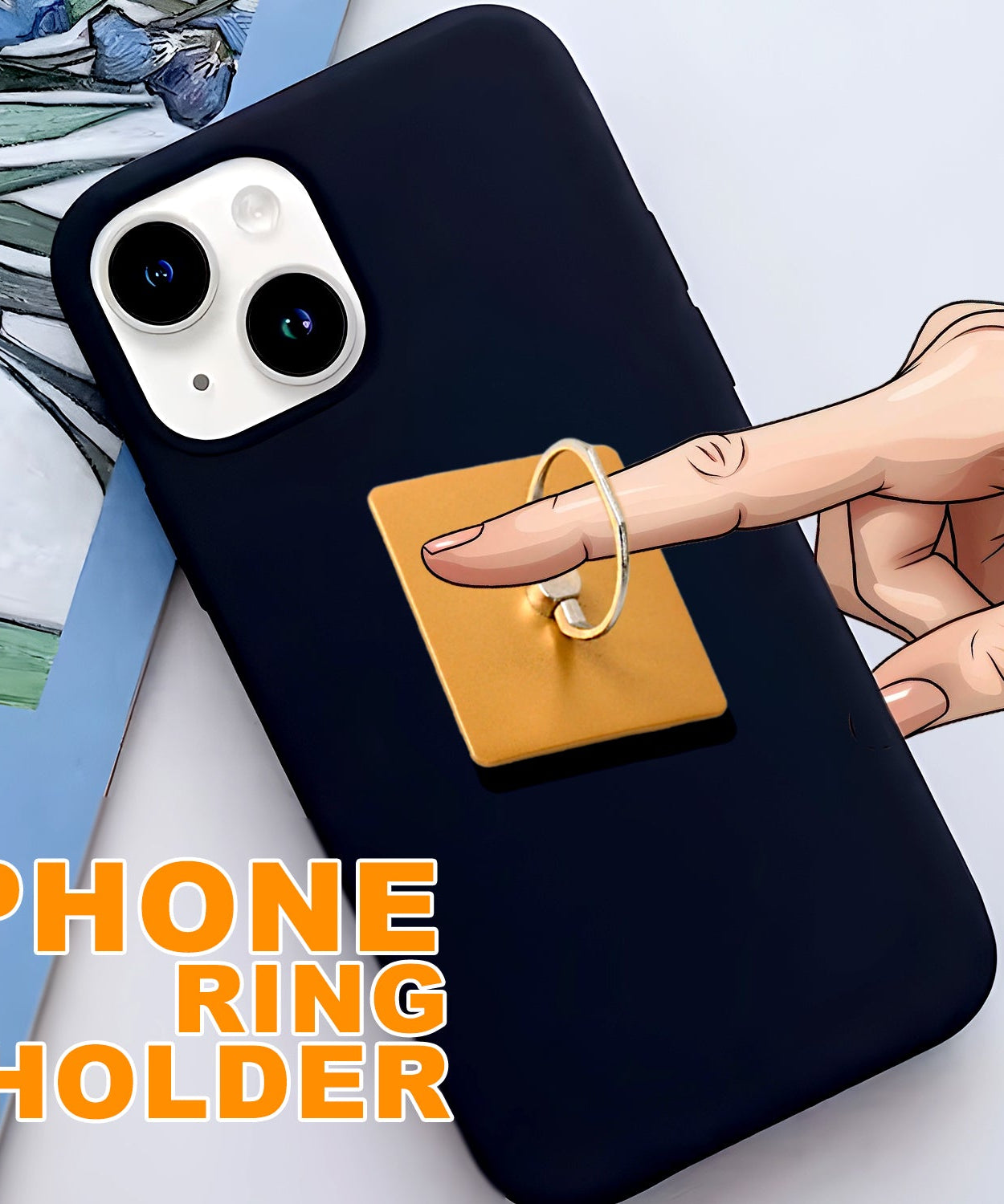 360° rotation phone ring holder for hands-free use