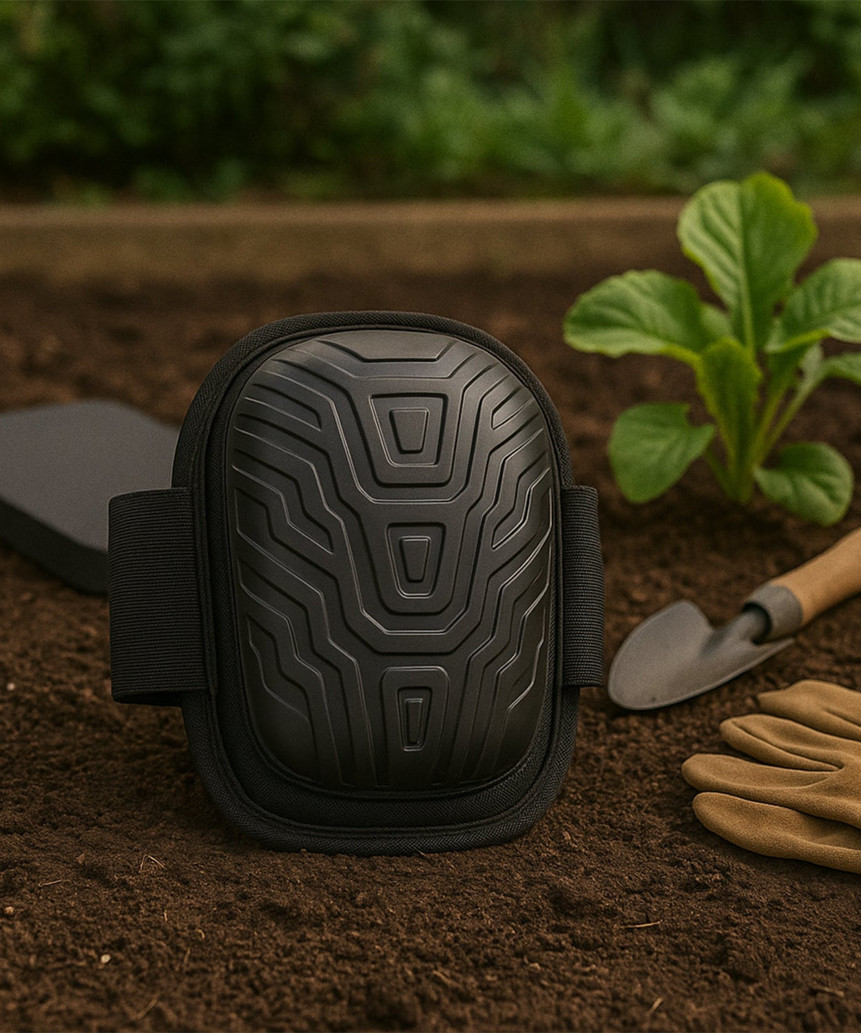 Heavy-Duty Work Knee Pad with Shock-Resistant Shell & Adjustable Straps (1 Pc)