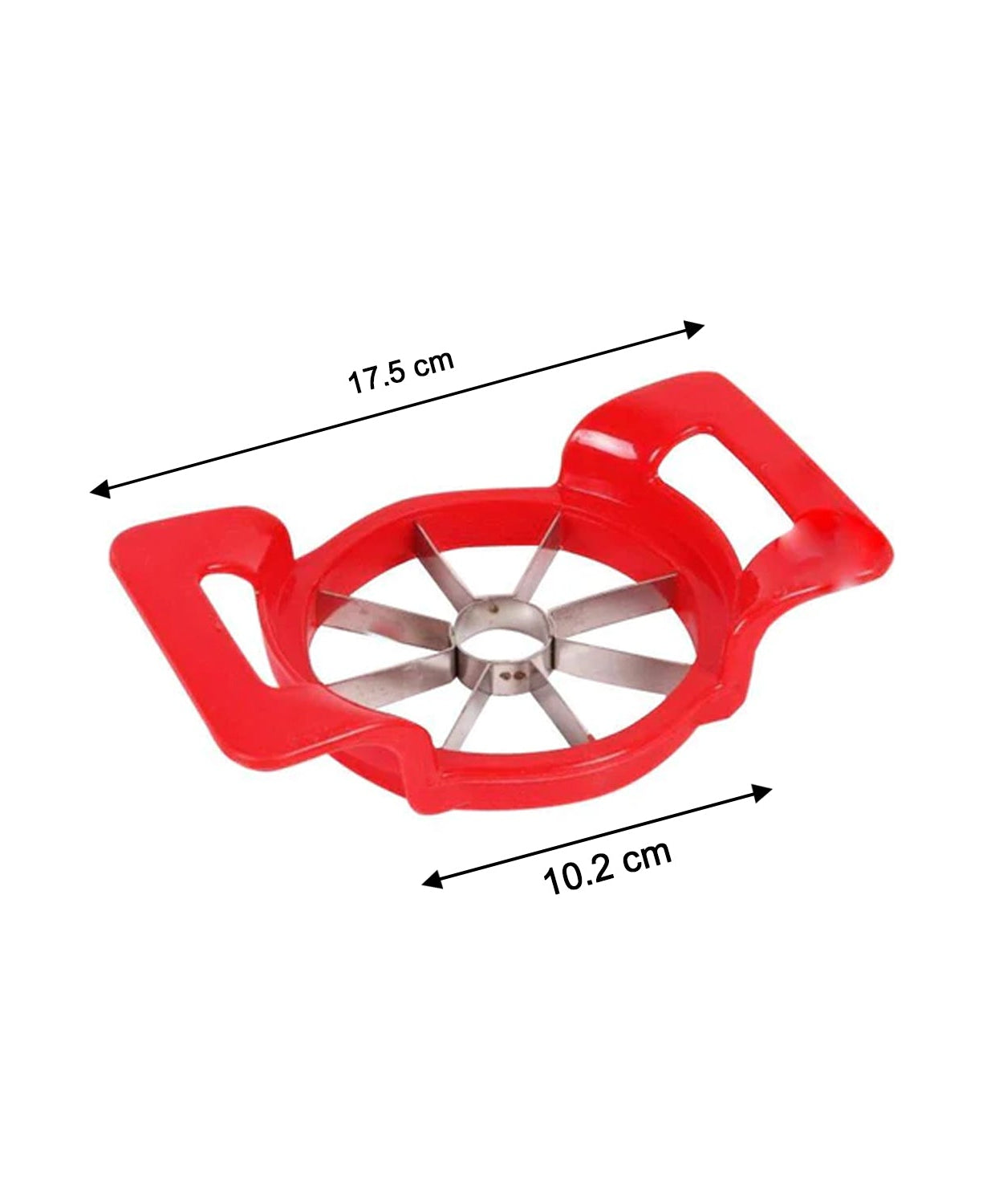 Multi-color apple cutter for quick slicing.