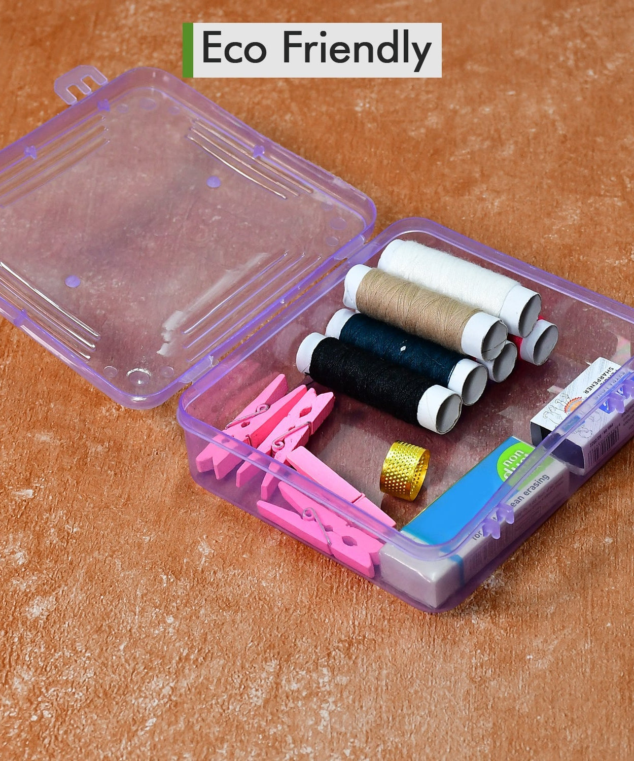 Durable plastic container for organizing and storing items