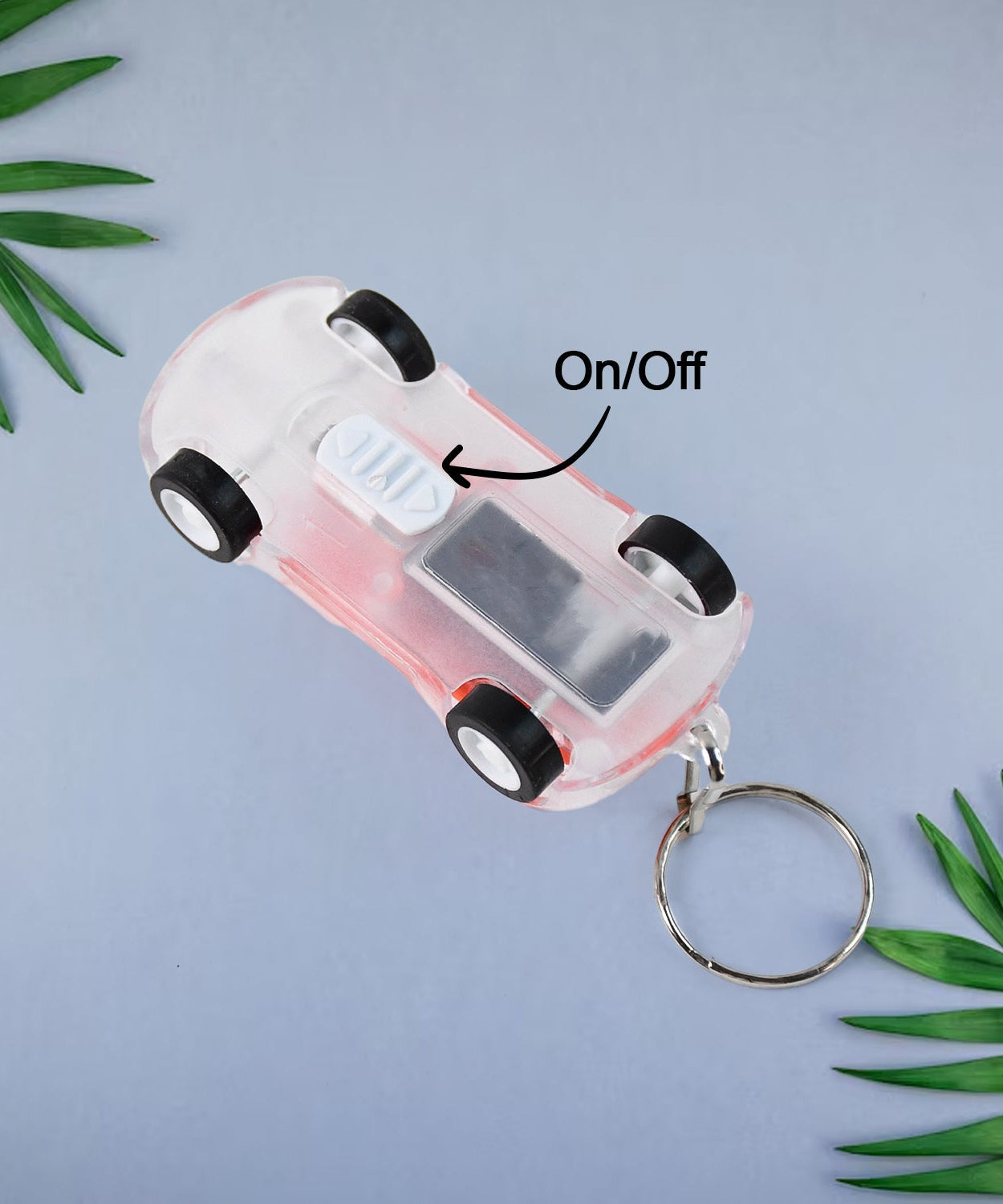 Mini Car Shape LED Keychain Light +(1 Pc, Random Color)