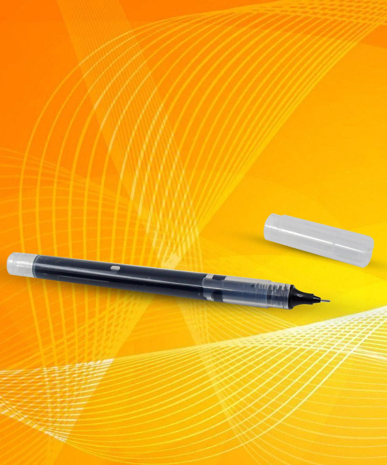 Large Black Roller ball Pens / Gel Pen Set Drawing Writing Pen 0.5 mm (12 Pcs Set)