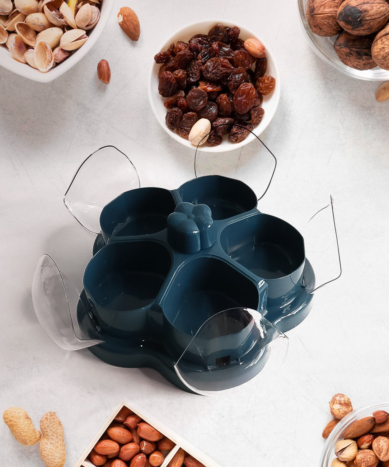 360° Rotating Lotus Snack Box 