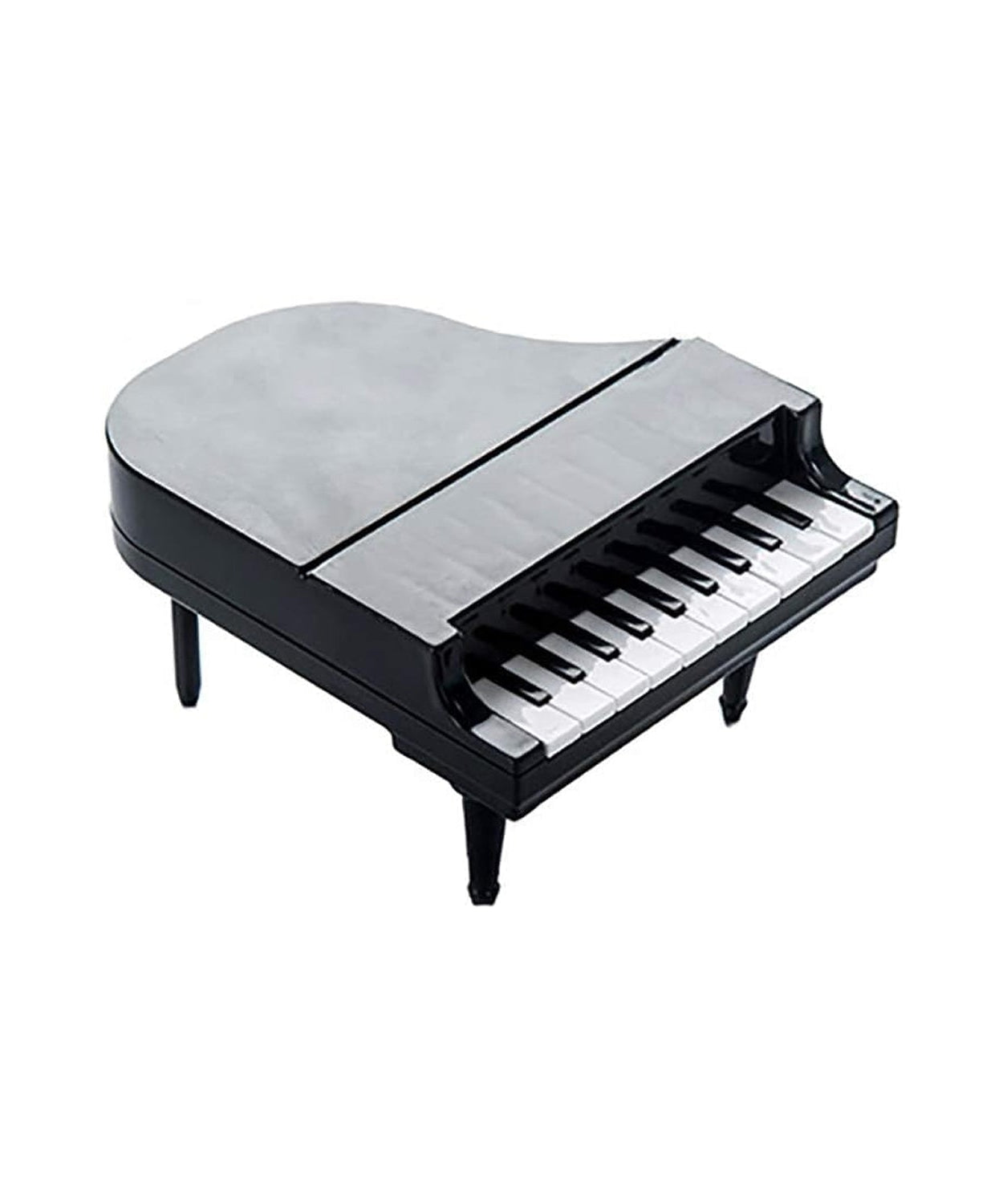 Creative fruit forks with piano design for parties.