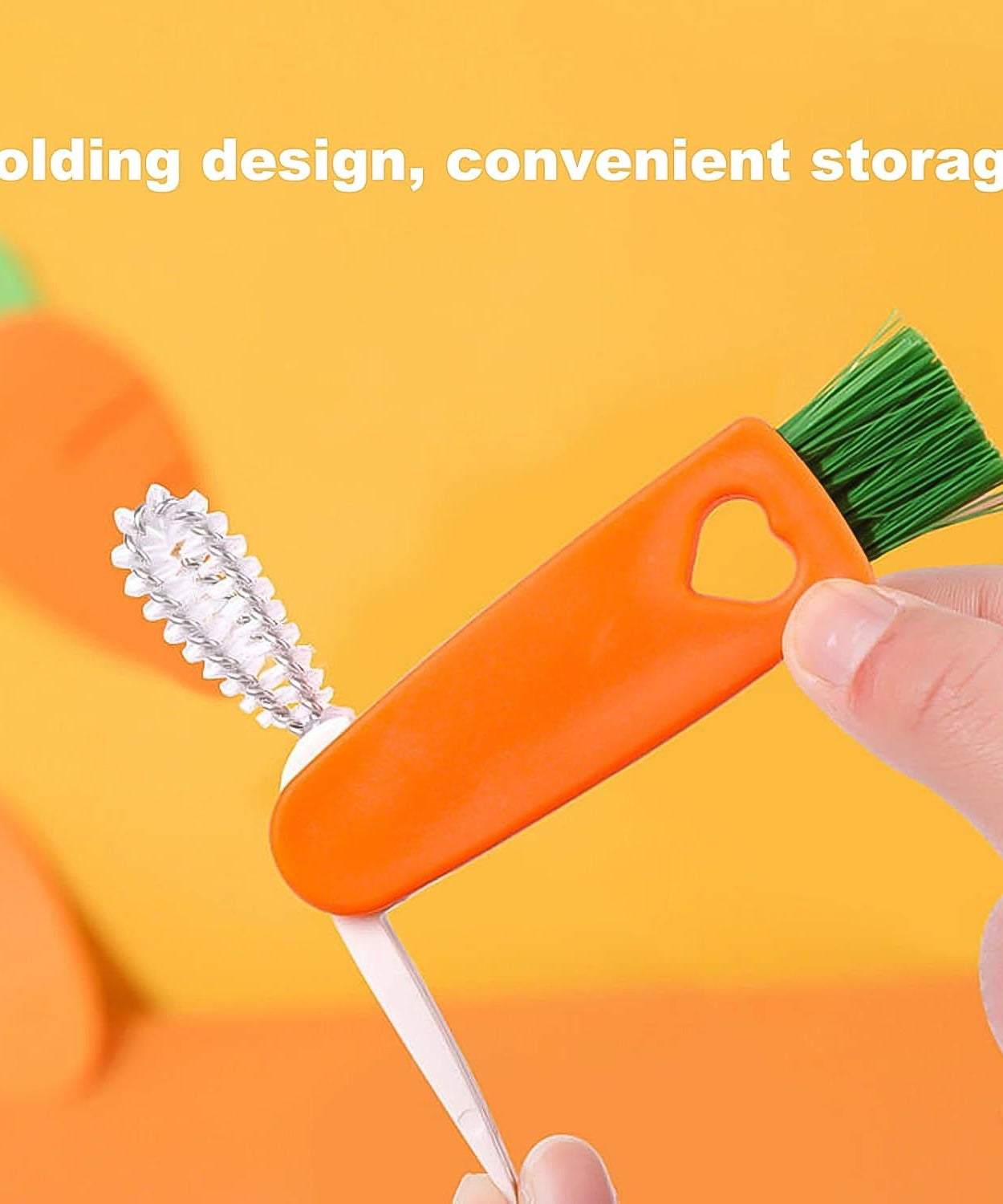 3-in-1 Multifunctional Cleaning Brush Set – Mini Bottle, Cup & Lid Cleaner (1 Pc)