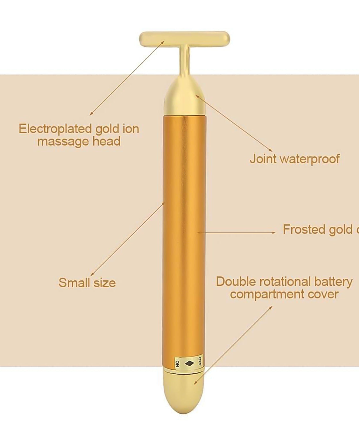 Golden Energy Face Massager (1 Pc)