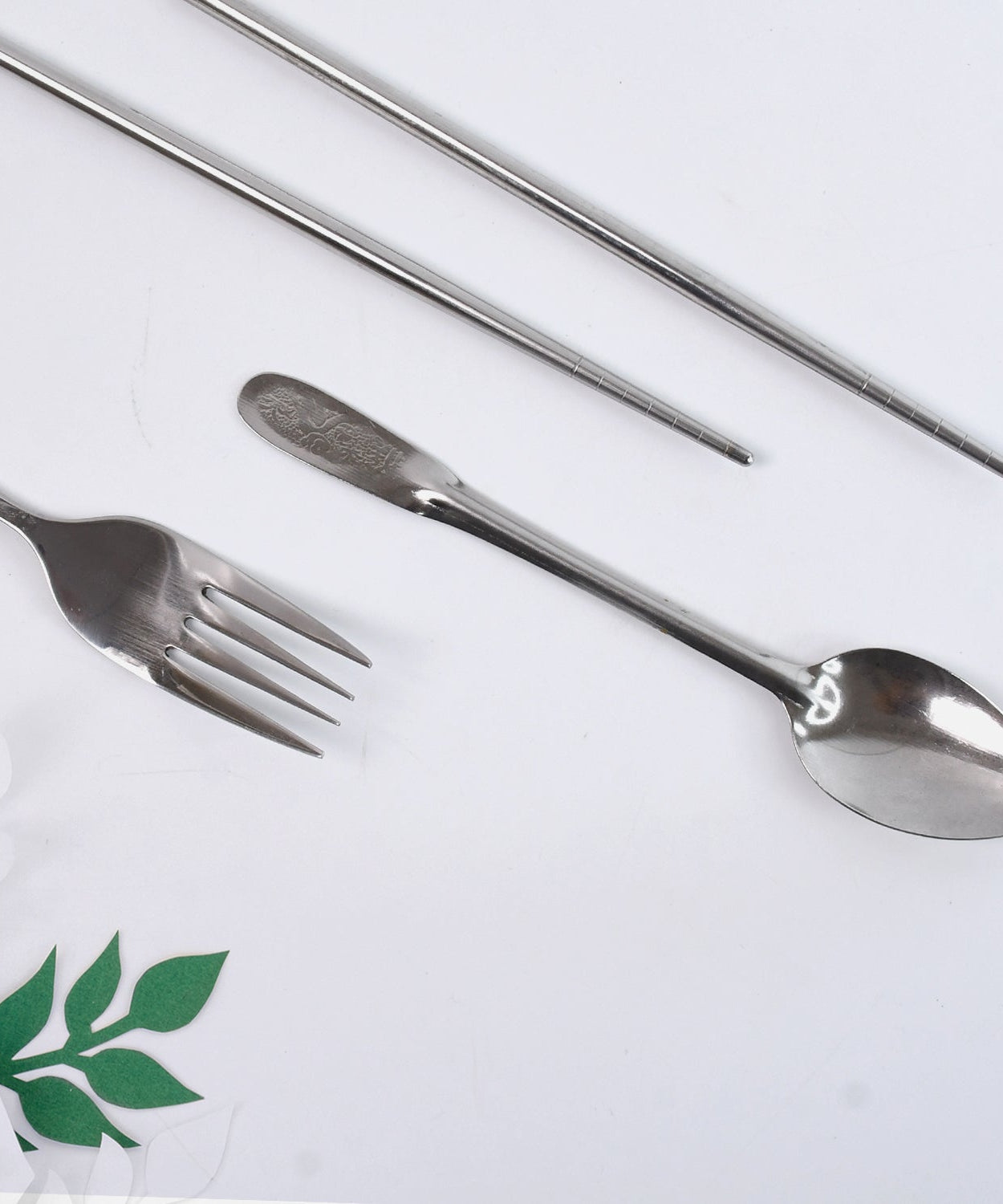 Portable Utensils Travel Camping Cutlery Set 4 Pc With case