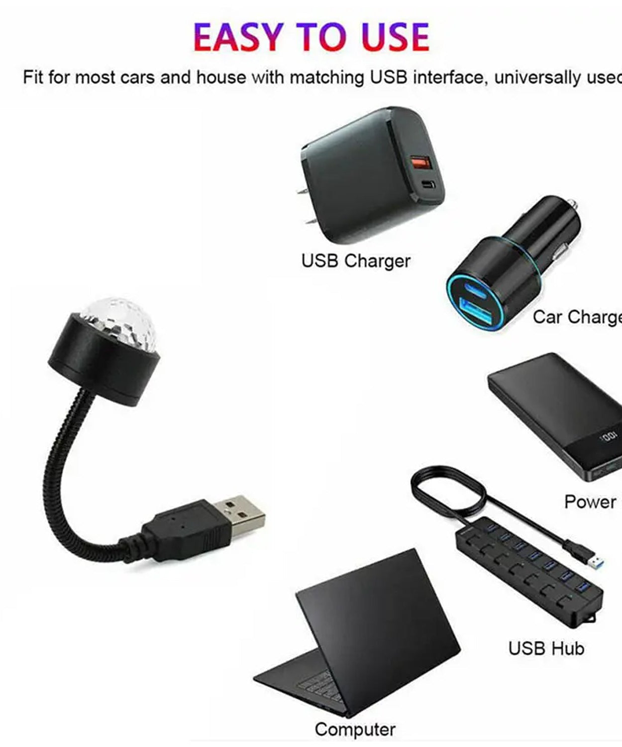 Mini disco light for bedroom decor