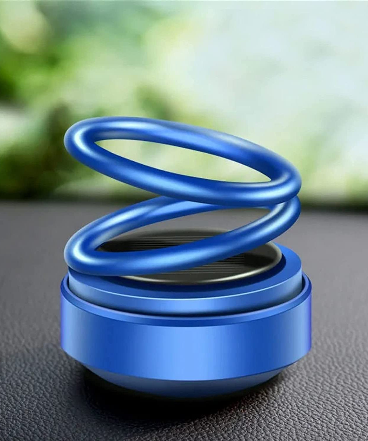 Solar-powered car aroma diffuser with rotating design