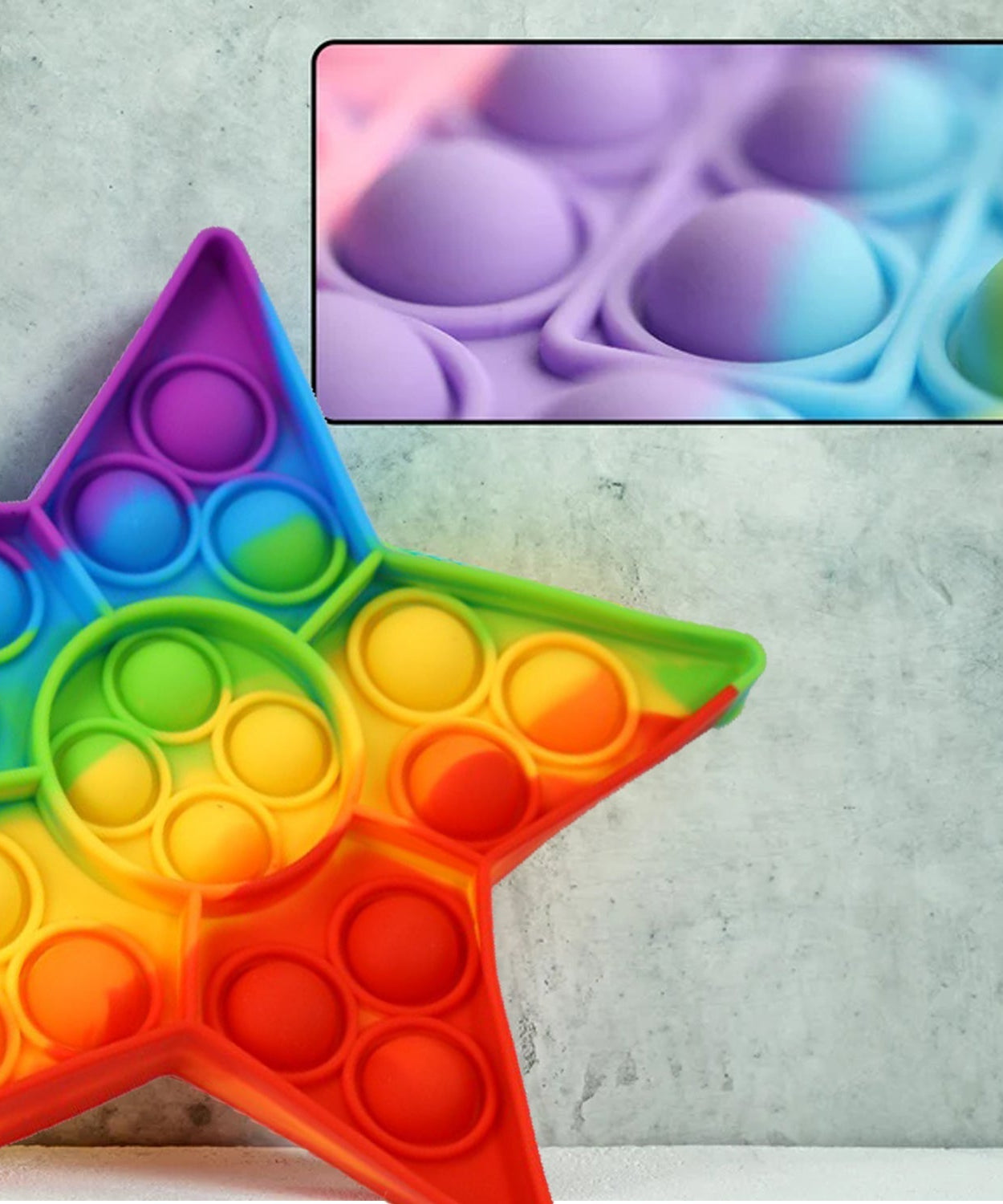 Colorful push  bubble toy for kids and adults