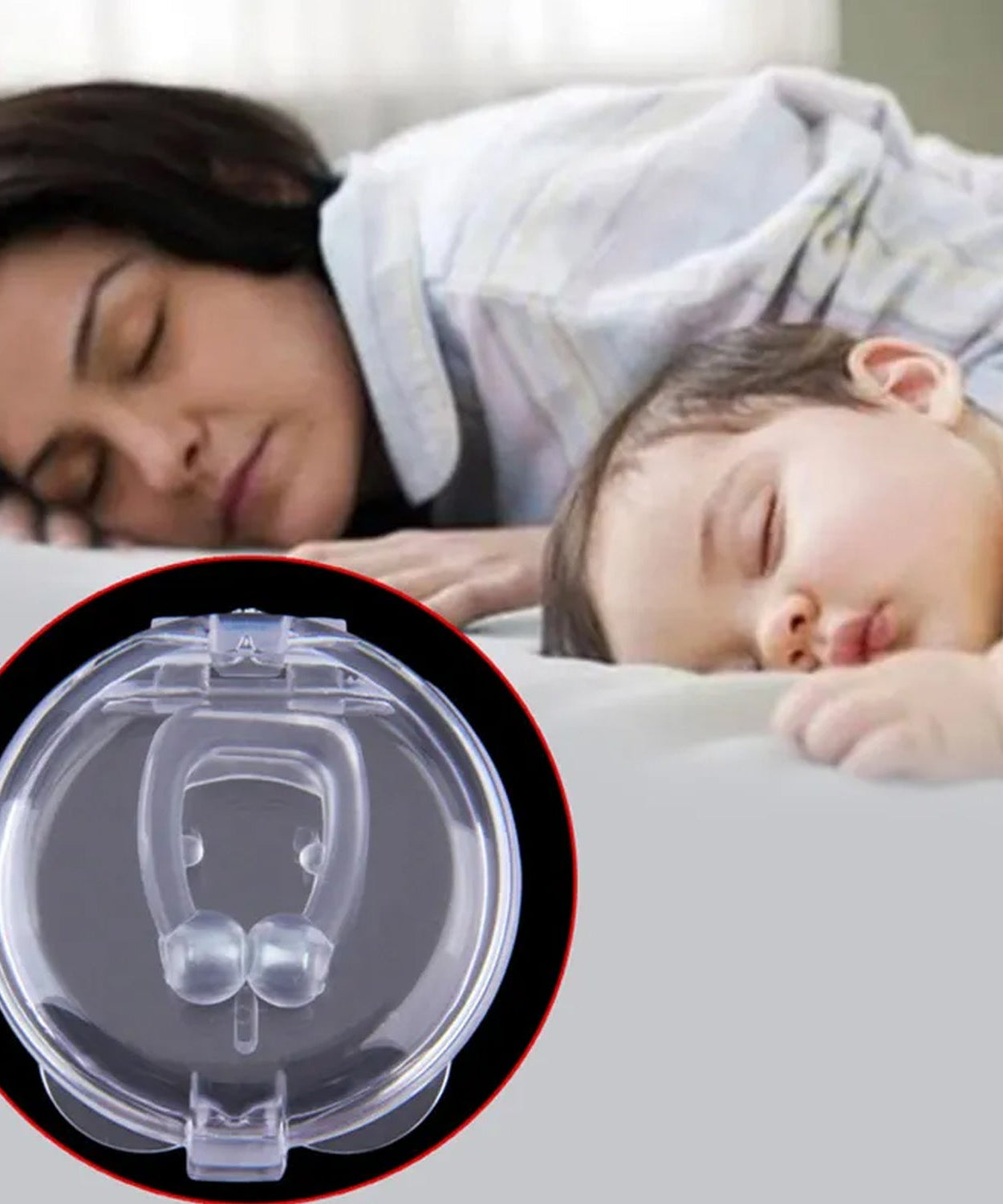 Anti-Snore Nose Clip for Heavy Snorers (Silicone, 1 Pc)