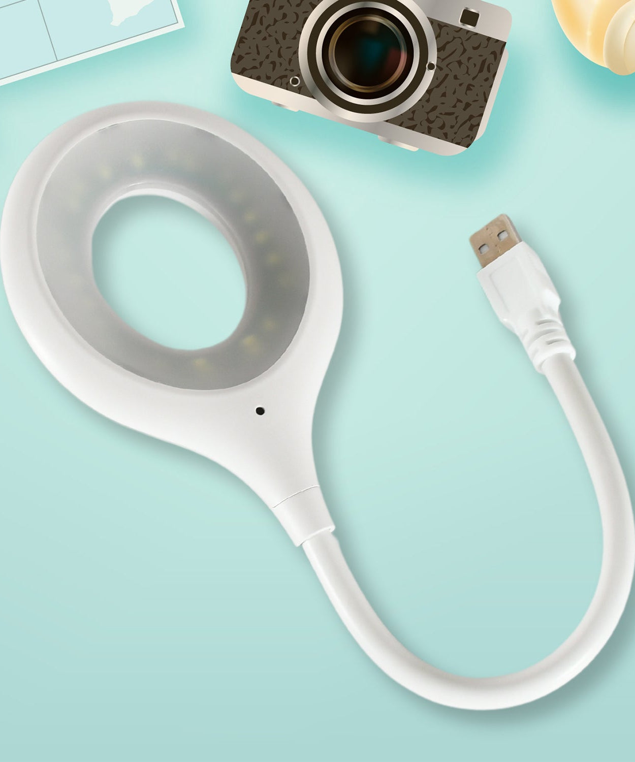 LED USB Light for Laptop, 16 LED Night Lights for Bedroom, Lightweight Small LED Reading Light Lamp with Flexible Neck, Desk Light for Home, Travel, Study, Office (1 Pc)