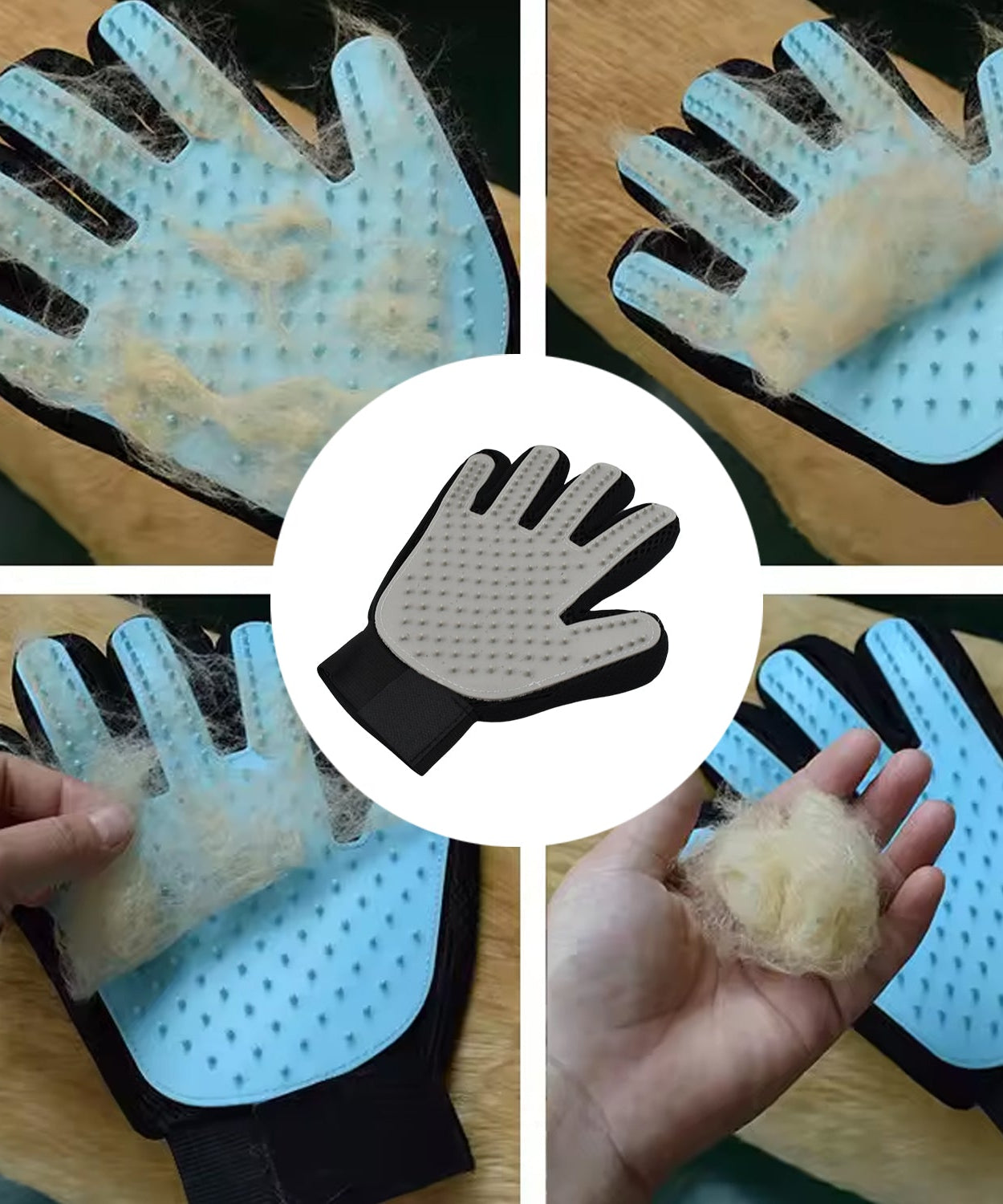 Grey Gloves, Gloves Bathing Tool (1 Pc)