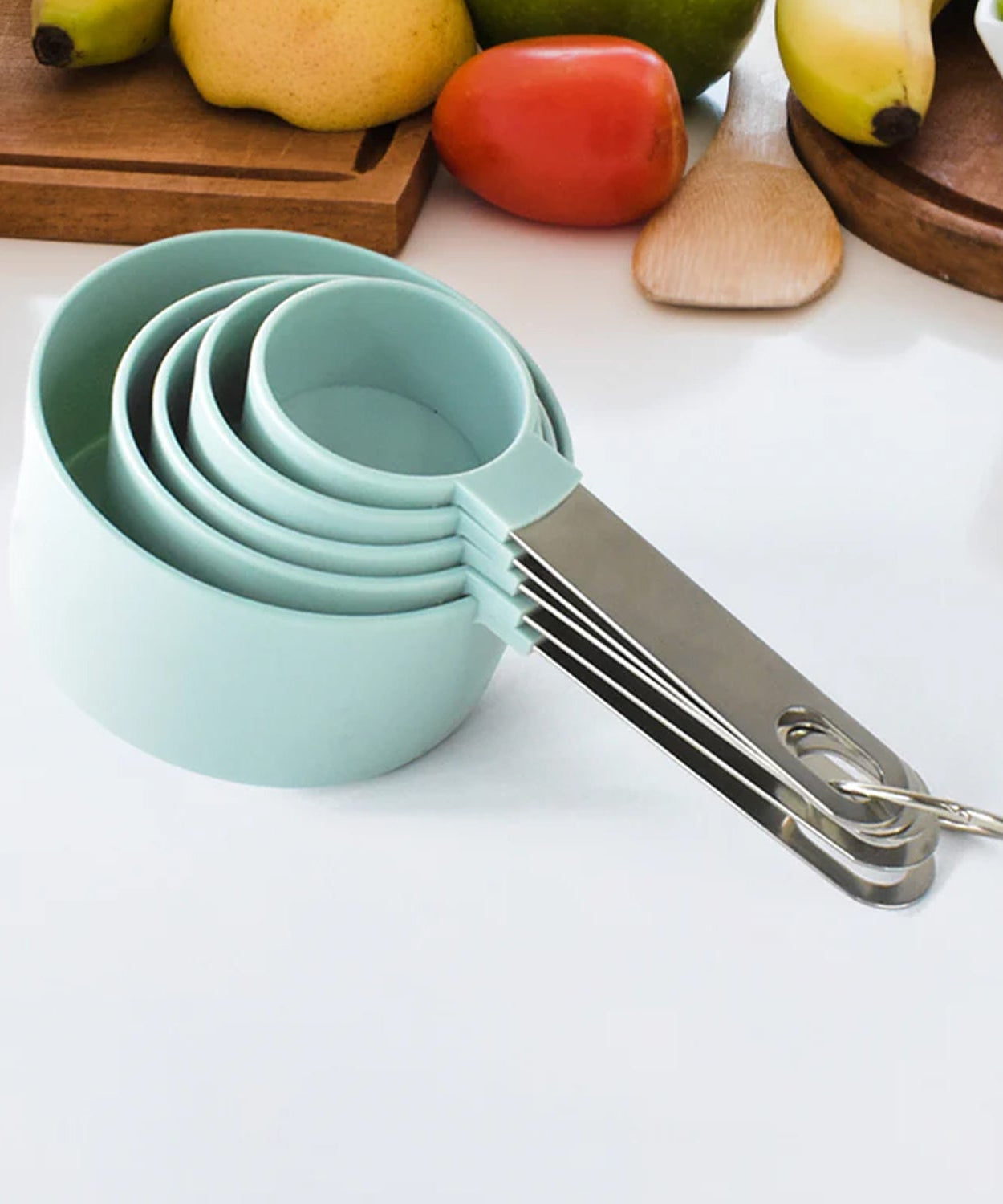 Stainless Steel and Plastics Measuring Cups (5 Pcs Set)