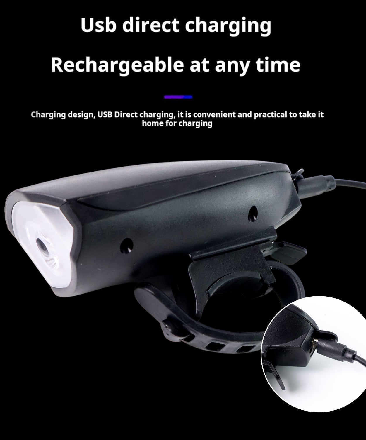 Bicycle LED Light Work On Battery (Speaker Not Included)