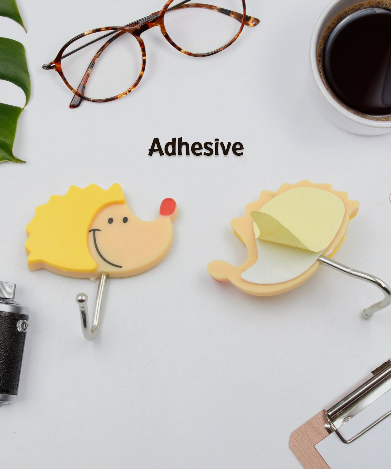 Heavy-duty self-adhesive hook for bathroom and kitchen