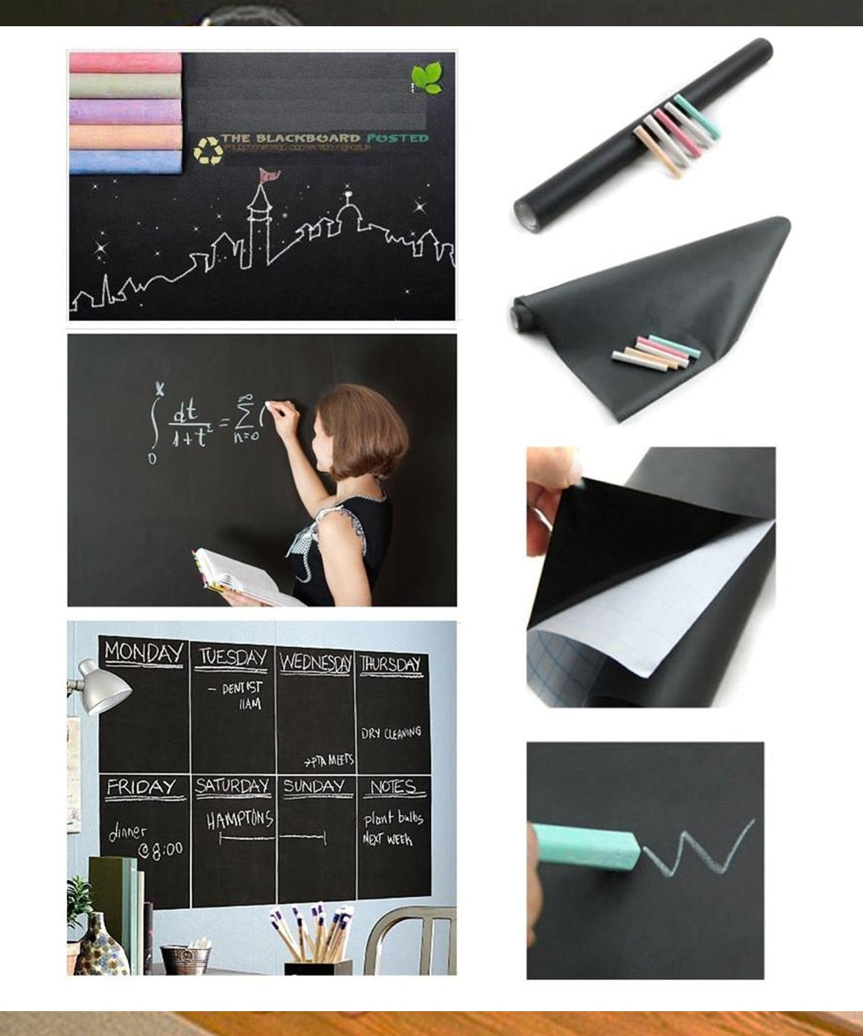 Blackboard sticker application