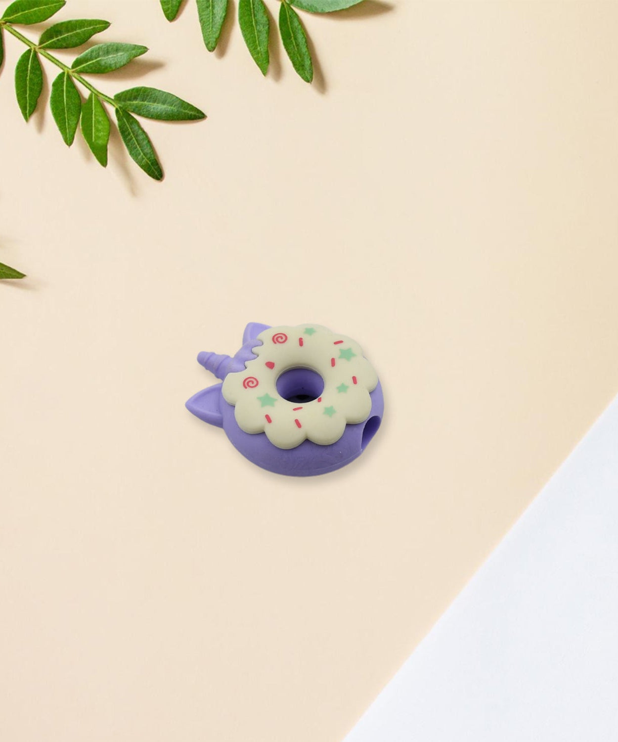Brightly colored donut erasers for children