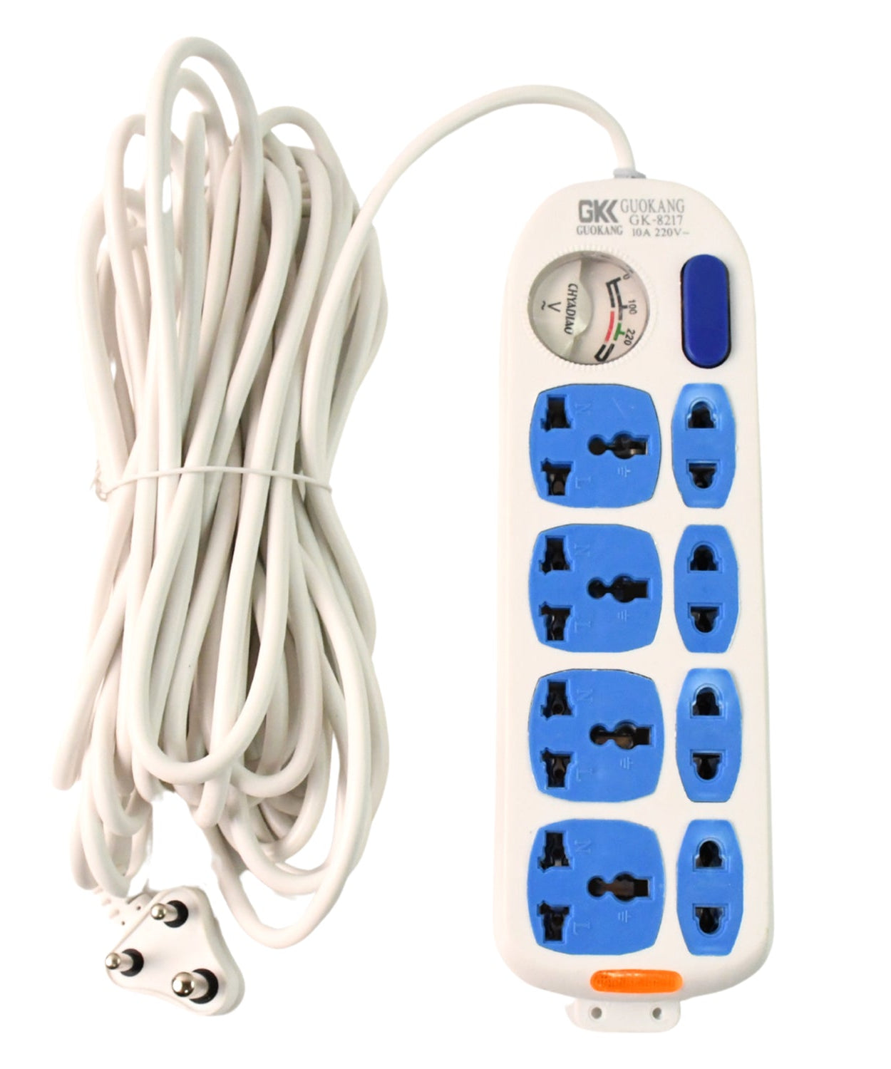 8 socket Heavy Duty Power Extension Board (10 mtr. / 1 Pc)