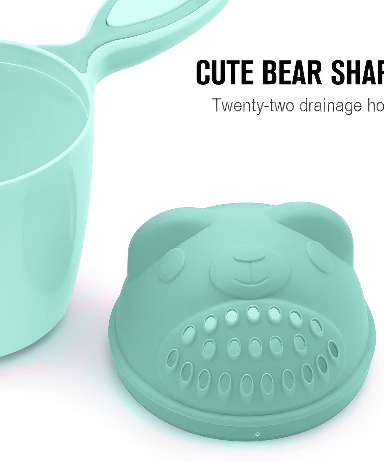 Baby Shampoo Shower Cup Safe Soft Bathing Water Scorpion Baby Bath Tumbler Hair Washing Mug Rainer