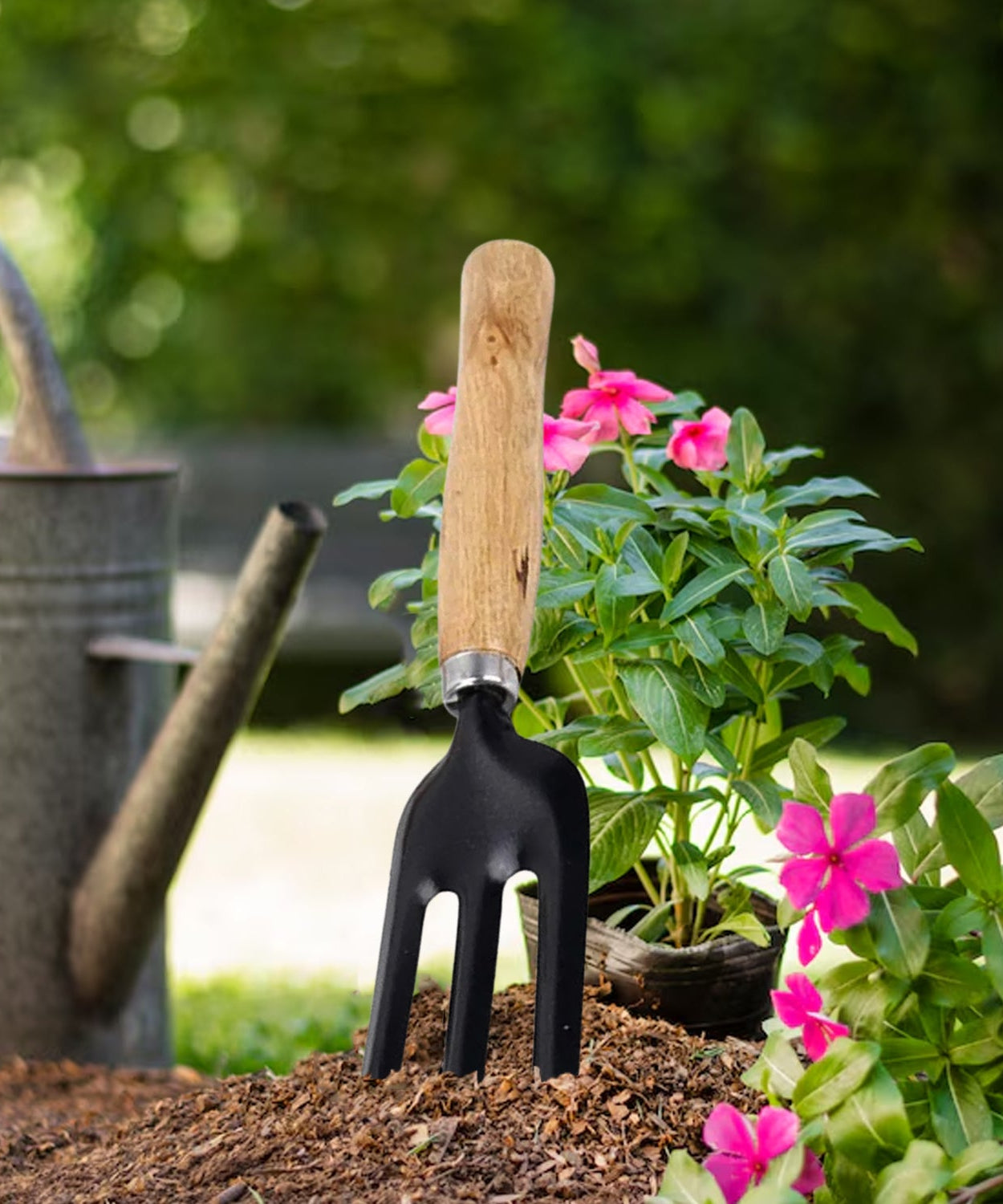 Hand Weeding Fork (Steel, Black)