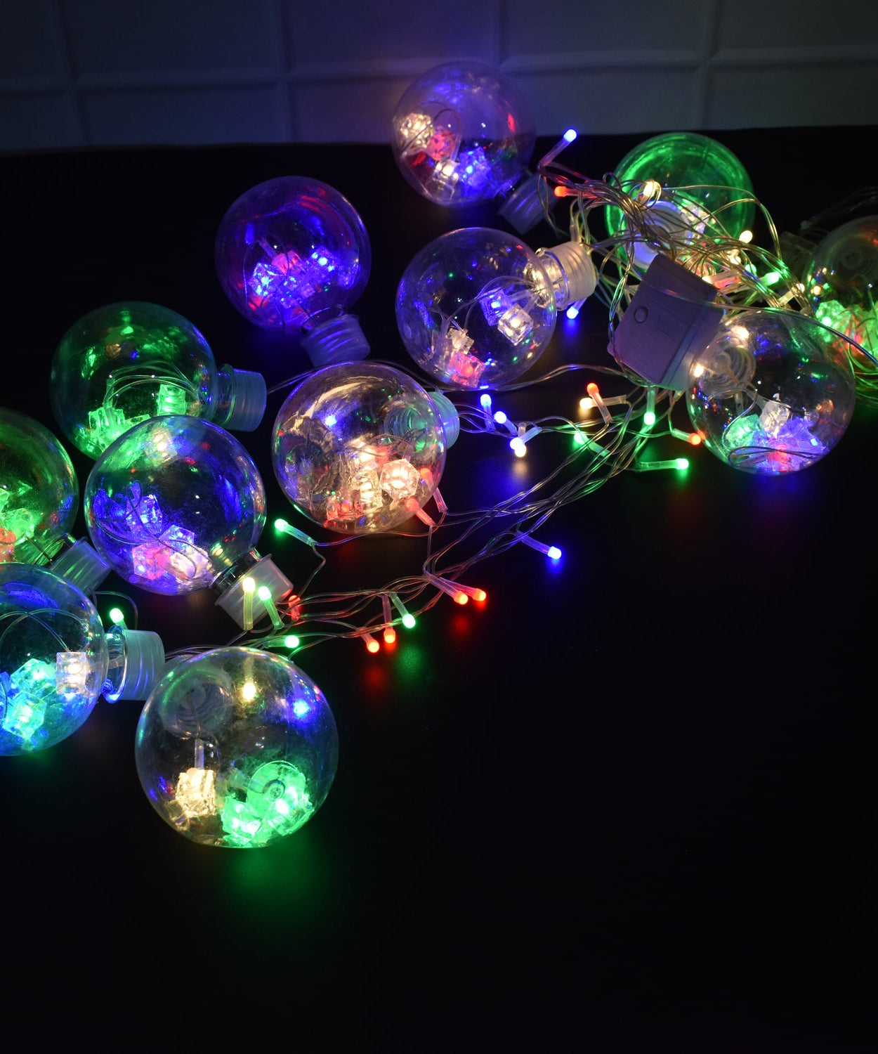 12  Wish Balls Window Curtain String Lights with 8 Flashing Modes Decoration for Home Decoration, Diwali & Wedding LED Christmas Light Indoor and Outdoor Light ,Festival Decoration (Plastic, Multi Color)