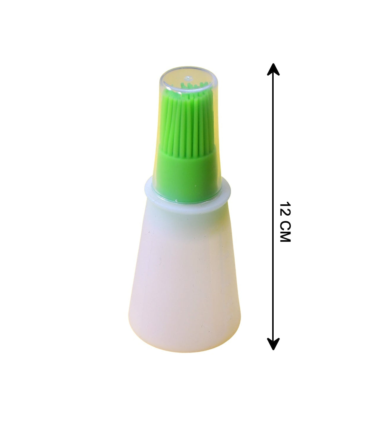 Silicone oil dispenser with brush