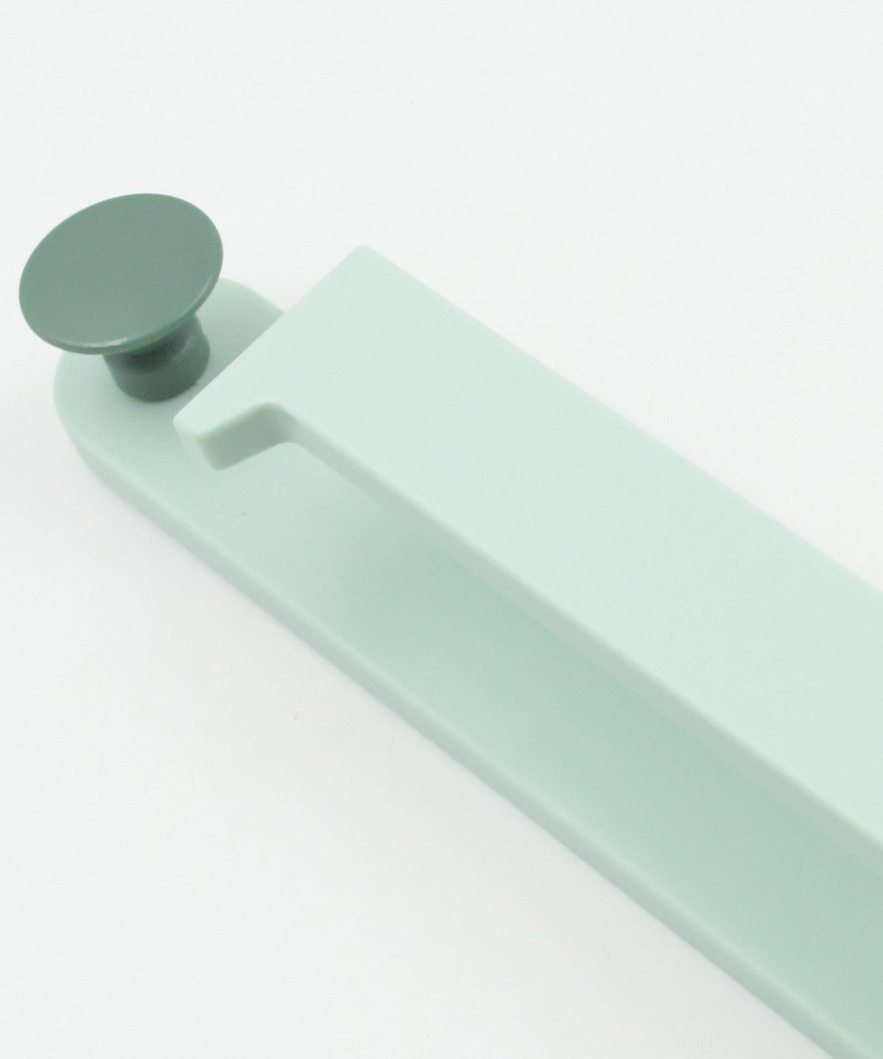 Plastic wall rack with round hooks, ideal for towel storage