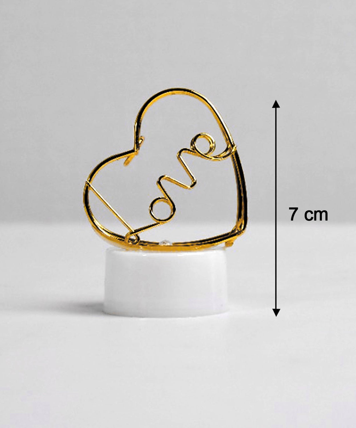 LED heart design candles for home decor.