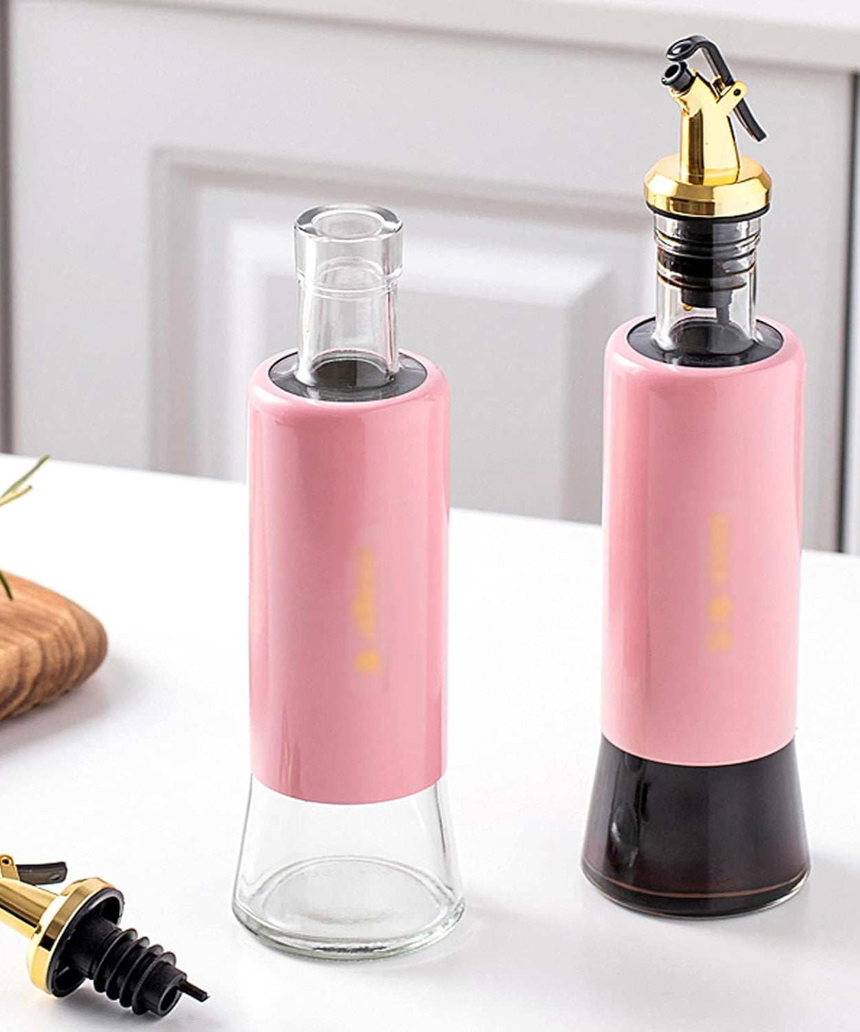 Olive Oil Dispenser – Leakproof Glass Bottle with Non-Drip Spout for Kitchen & Cooking (300 ML)