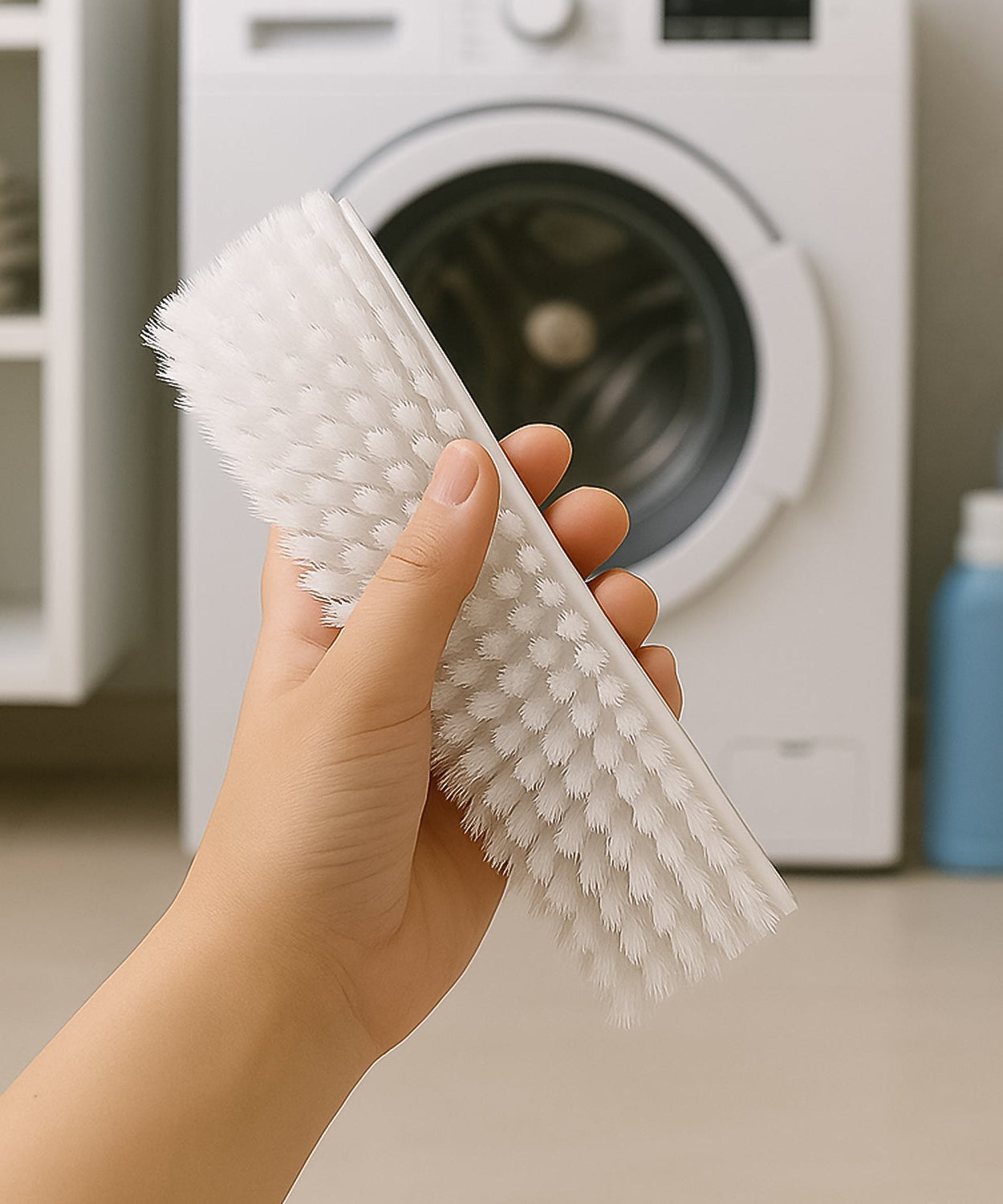 Veepee 6-Piece Washing and Cleaning Scrub Brush Set – (Multi-Color Bristles)