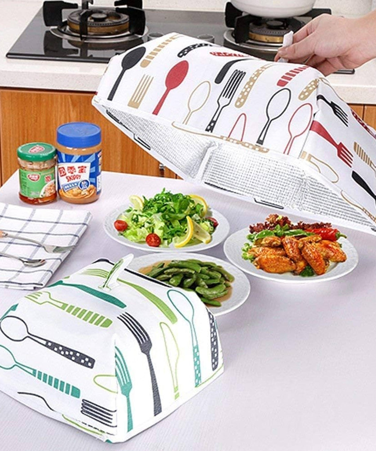 Foldable Food Covers, Kitchen Lid Foldable Cover (1 Pc / Small)