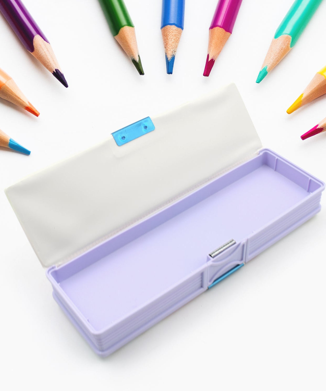 Utility pencil case with two compartments for kids