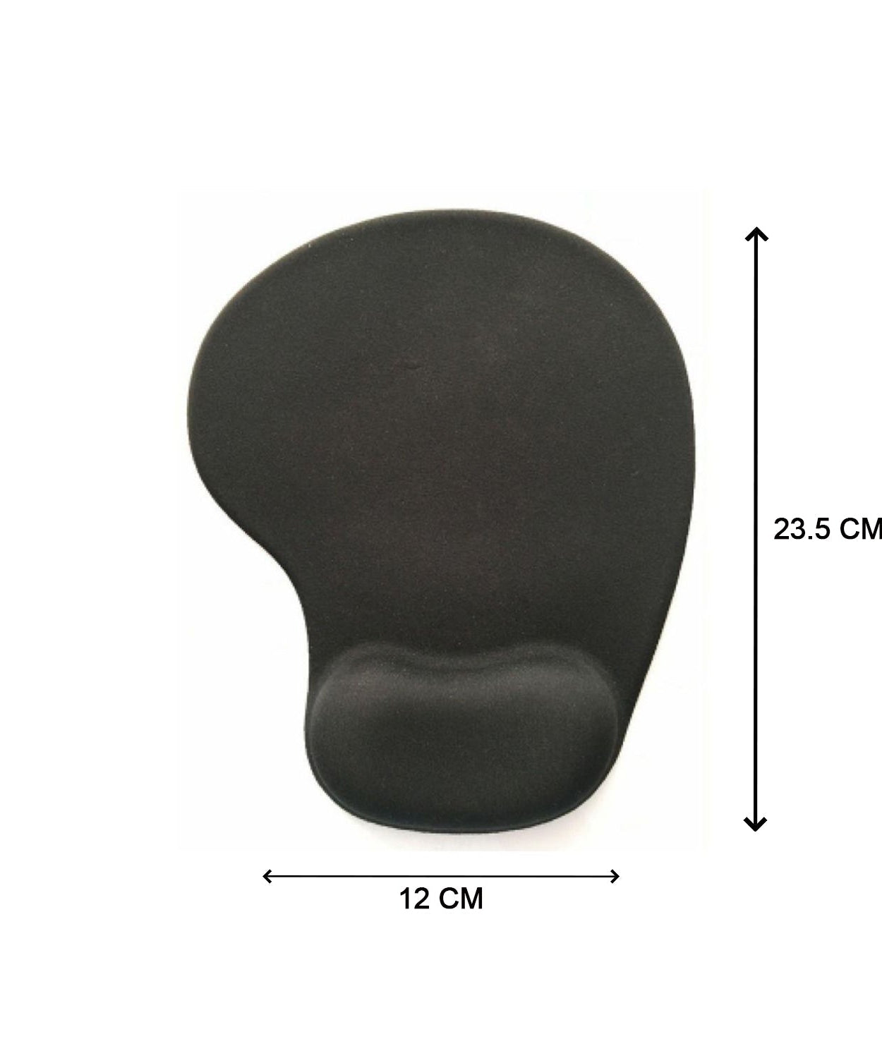 Detailed view of wrist support mouse pad, ideal for long computer sessions