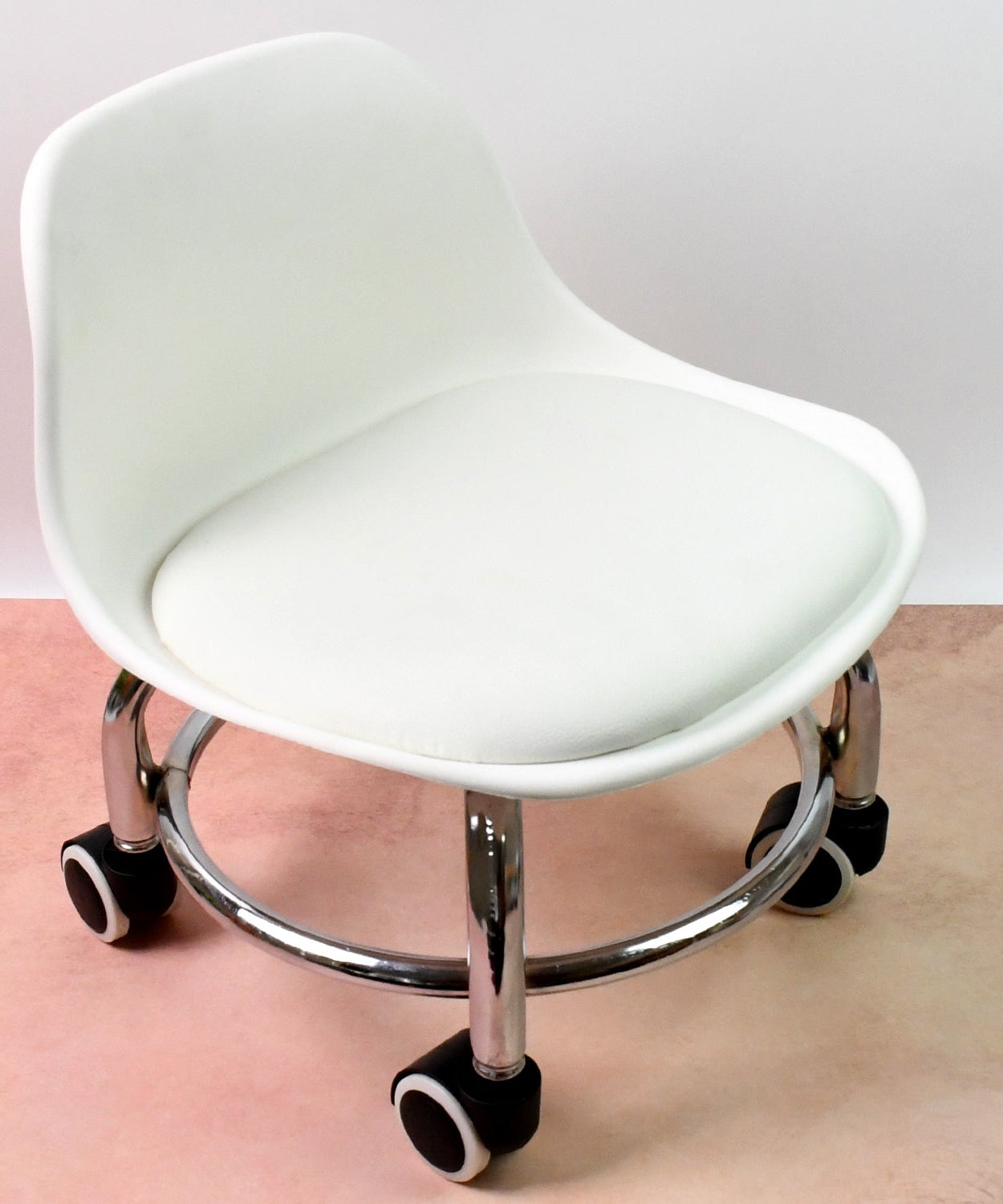 Heavy Duty Round Rolling Stool with Wheels Pedicure Stool (1 pc)