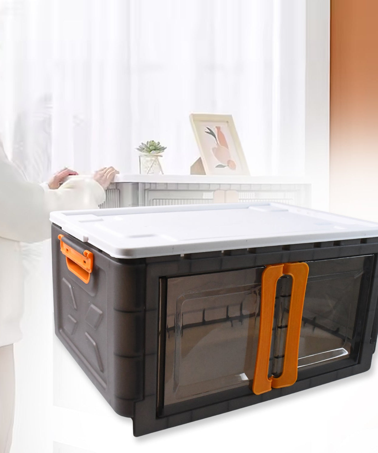 Plastic Folding Wardrobe Storage Organizer (1 Layer / 1 Pc)