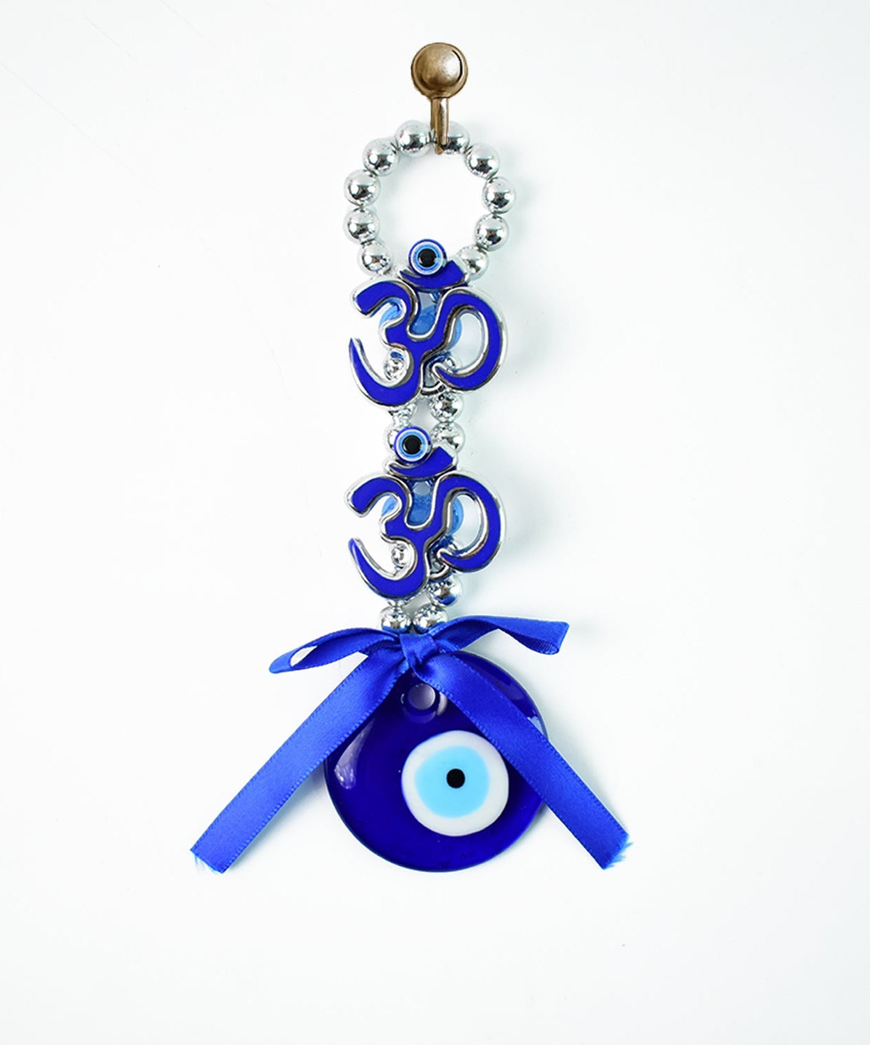 Traditional OM OM Evil Eye Wall Charm for Protection