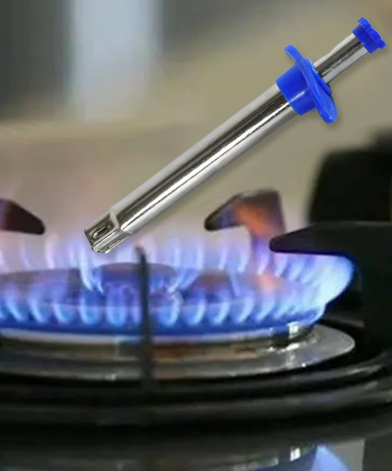 Stainless Steel Gas Lighter Long Lasting Use , Rust Proof, Unbreakable, Gas Lighter Restaurants & Kitchen Use (2 Pc Set)