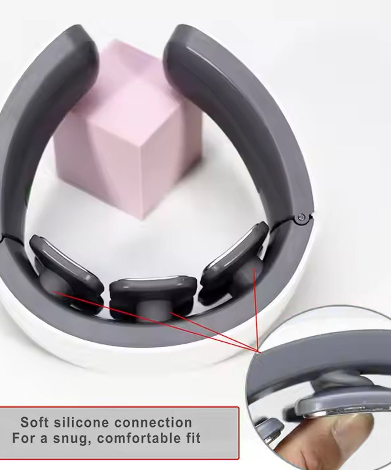 6 Heads Smart Electric Neck and Back Pulse Massager Wireless (1 Pc)