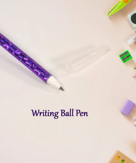 FASHION ROSE FLOWER & STAR DESIGN BALL PEN SMOOTH WRITING FOR WEDDING , EVENTS & MULTIUSE PEN ( SET OF 5PC)