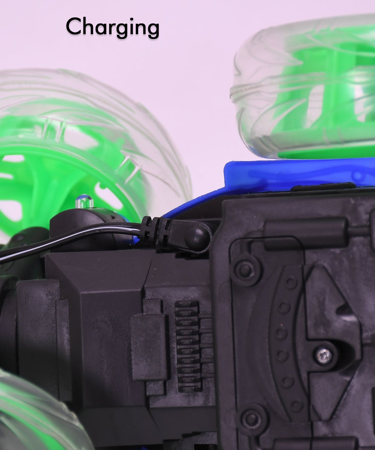 RC car with colorful lights and music