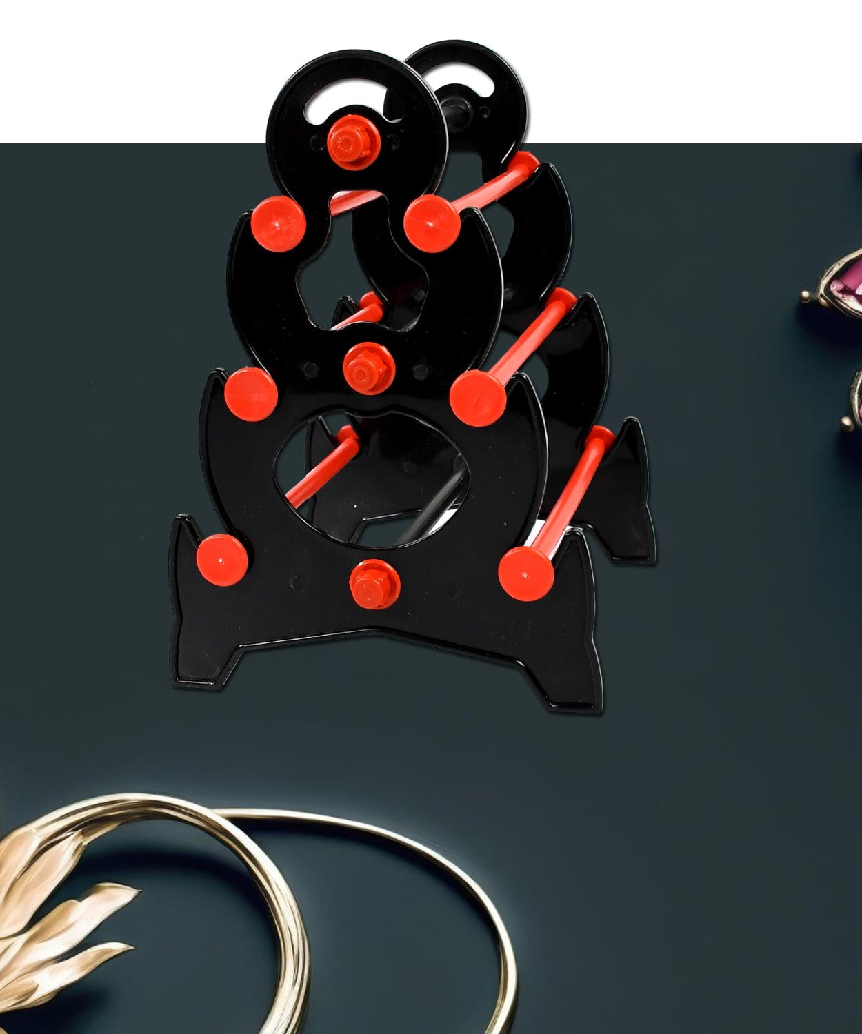 3-step bangle organizer