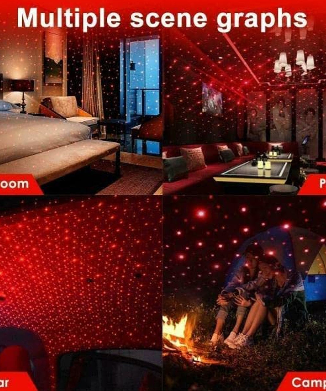 Laser projector for atmospheric light